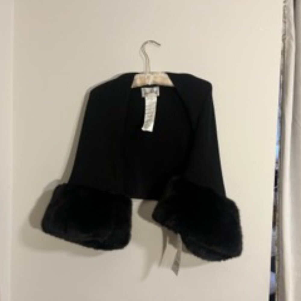Joseph Ribkoff Fur Cuff Cover Up NWT - Picture 7 of 9